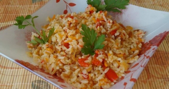 Рецепты рассыпчатого риса с овощами в мультиварке