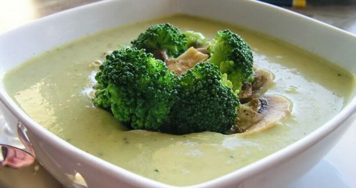 грибной крем-суп с овощами