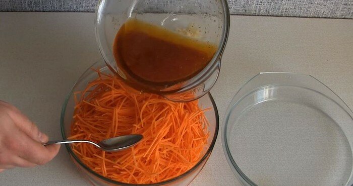 заливка моркови маринадом