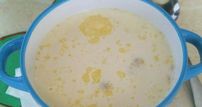 «Домашний» молочный суп с вермишелью