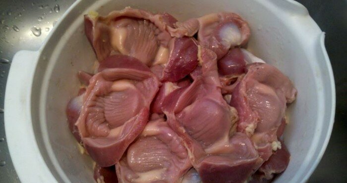 Как правильно готовить куриные желудки
