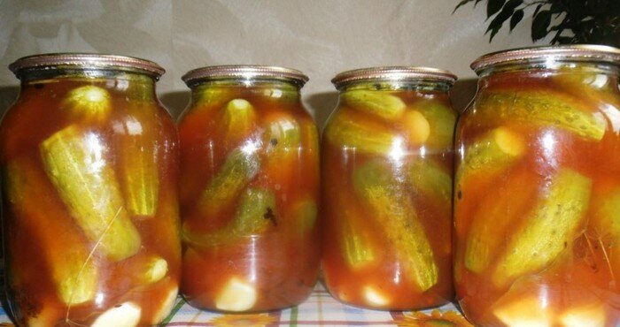 томатный маринад с овощами