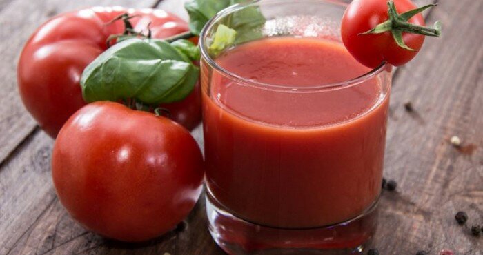 томатный напиток с чесноком
