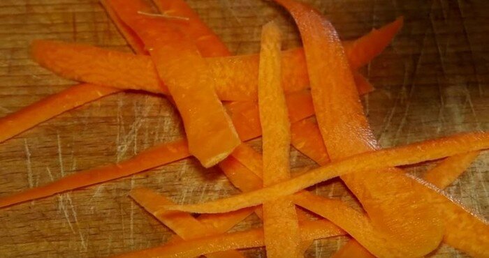 нарезка моркови пластинками