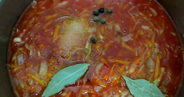 заливка томатной массы